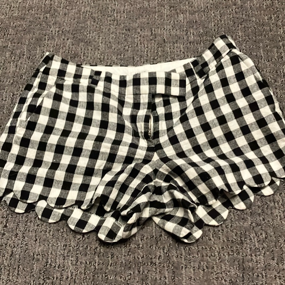 SOLD J.Crew Black and White shorts